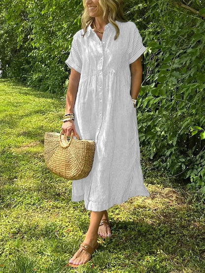 Griselda™ | Camisa Vestido Rayada