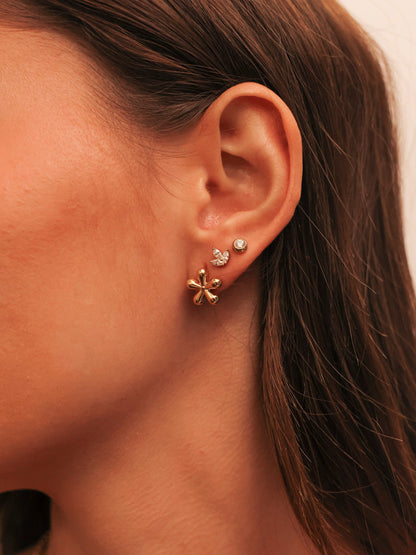 María Susana™ | Pendientes Brillantes en Forma de Hoja