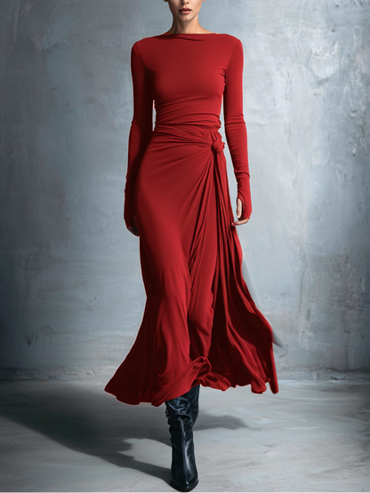 Luméa™ | Vestido largo fluido elegante