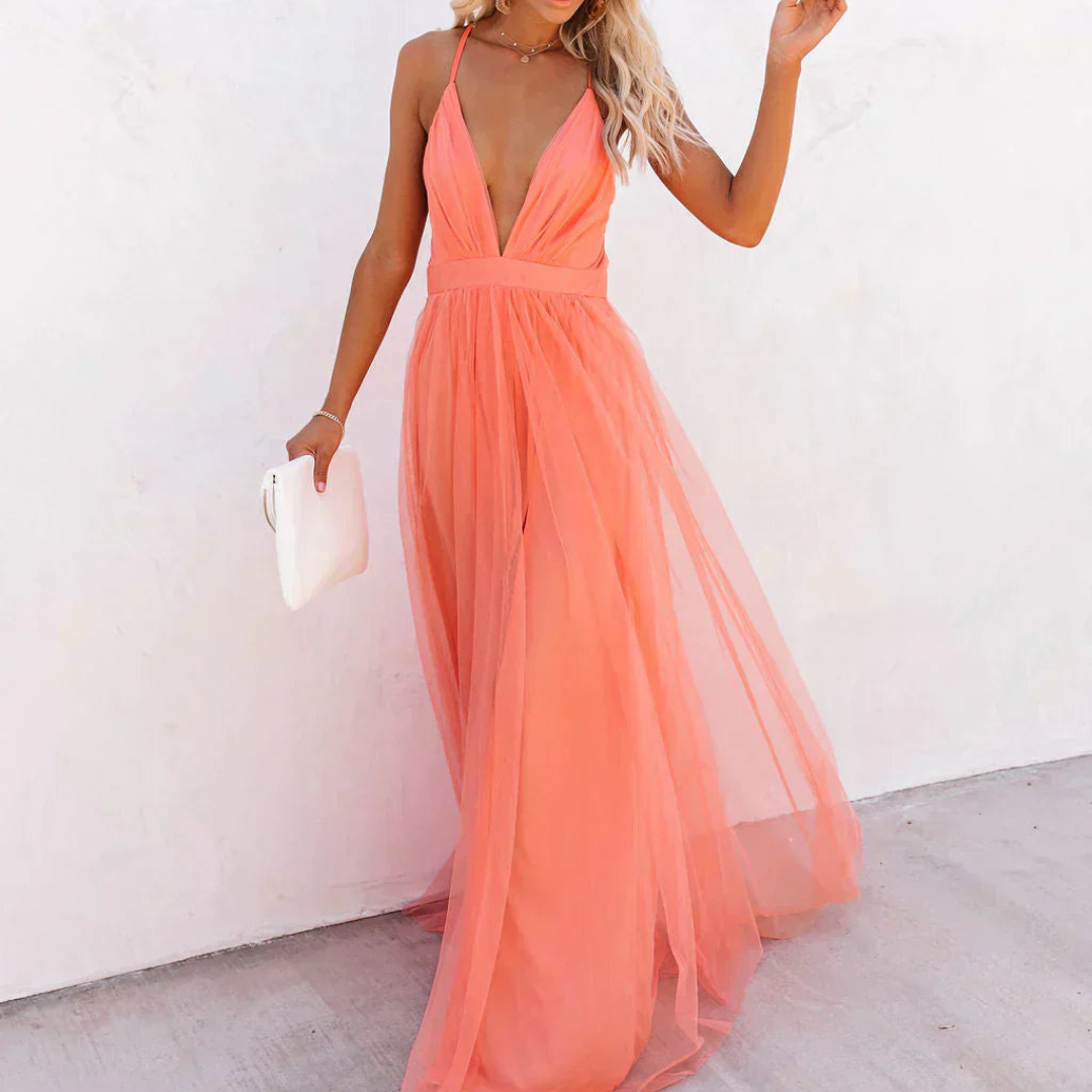 Alegría™ | Maxi Dress in Coral Light