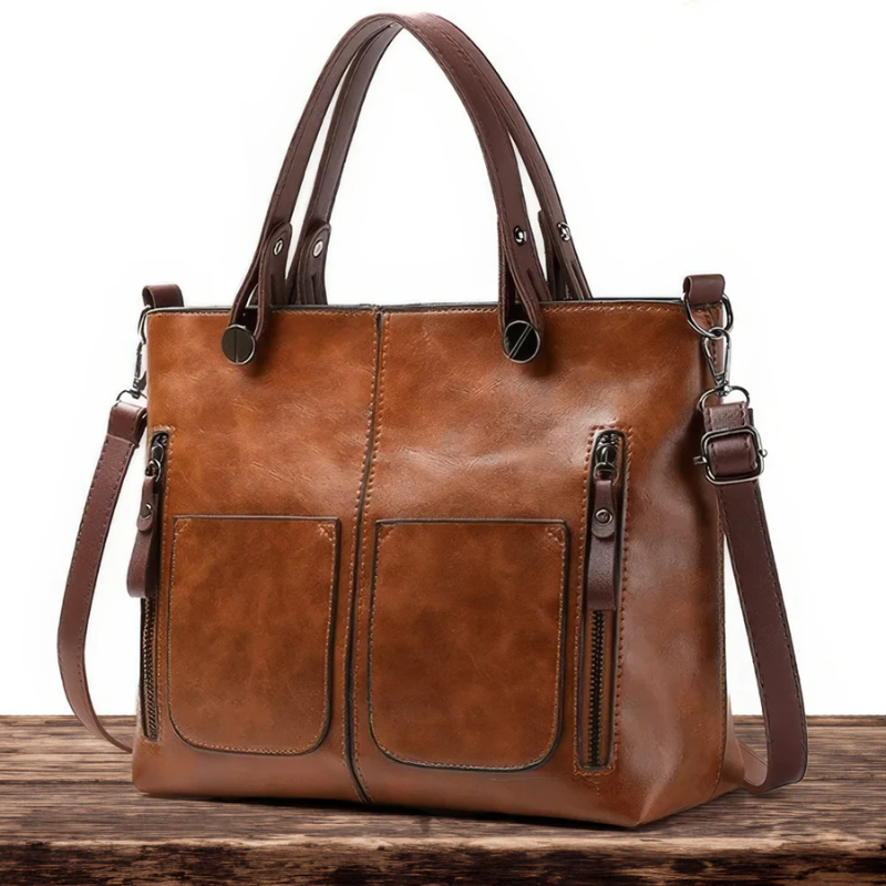 Marvella™ | Bolso hombro atemporal cuero vegano
