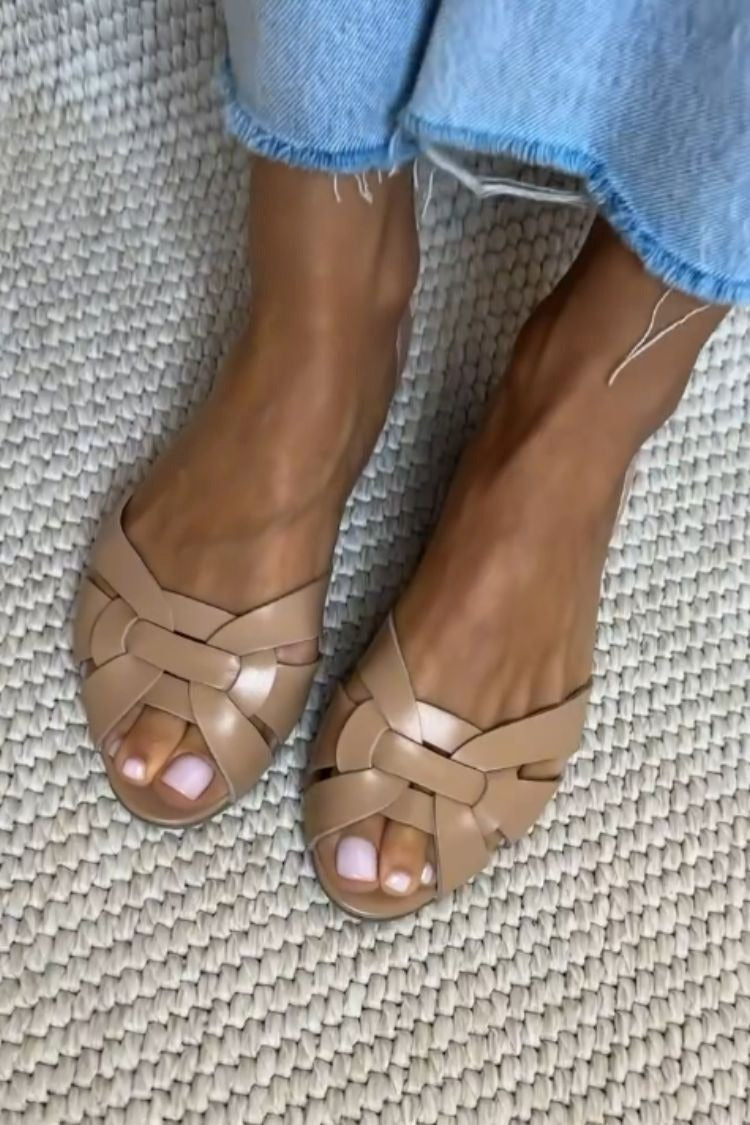 Cristina™ | Sandalias Trenzadas Naturales