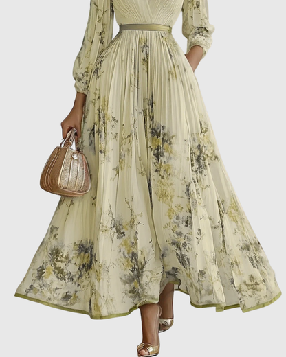 Cala™ | Elegante Vestido Maxi con Pliegues