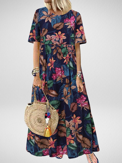 Sandra™ | Boho Floral Maxi Dress