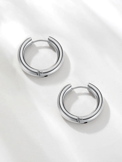 María Fe™ | Medianos Aros Brillantes de 24 mm