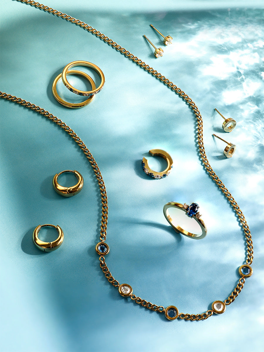 María Emma™ | Collar Dueto - Mar y Cielo