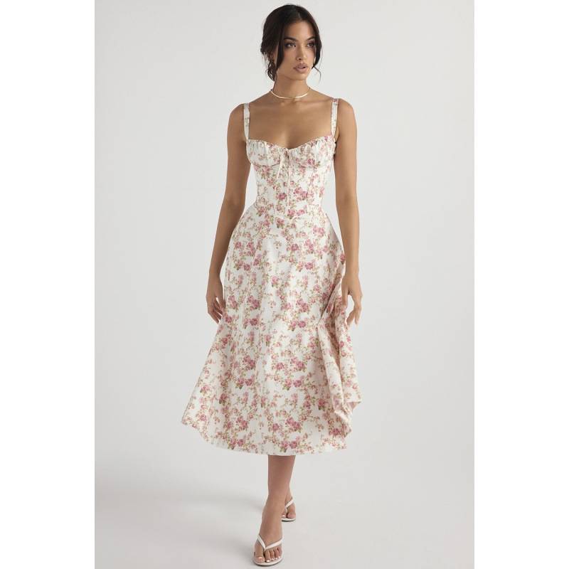 Verónica™ | Vestido Midi con Diseño de Corsé