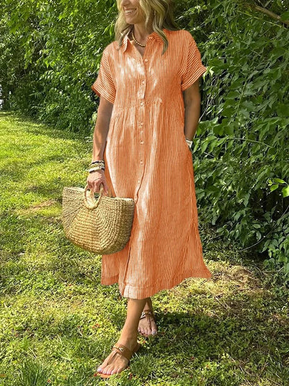 Griselda™ | Camisa Vestido Rayada