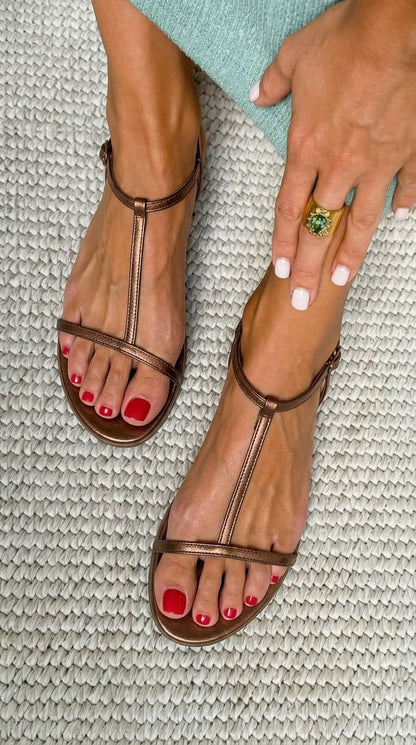 Concepción™ | Sandalias Doradas Primavera