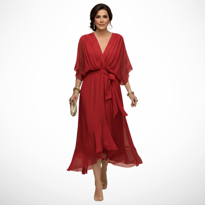 Bonanza™ | Vestido de Chiffon con Escote en V