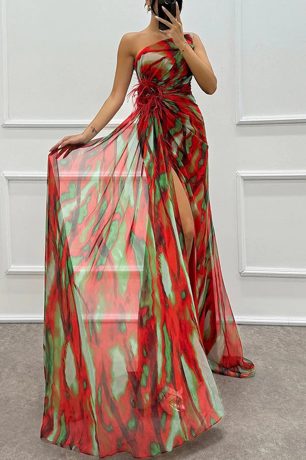Eugenia™ | Vestido Vibrante con Drapado