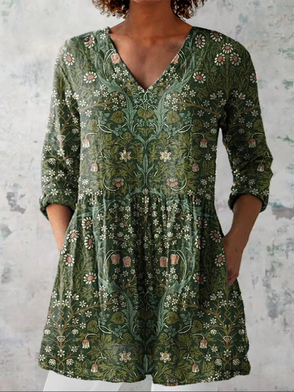 Aurora™ | Blusa Larga con Estampado Vibrante