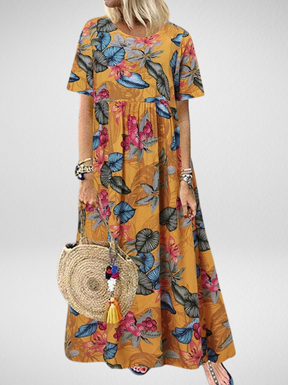 Sandra™ | Boho Floral Maxi Dress