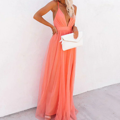 Alegría™ | Maxi Dress in Coral Light