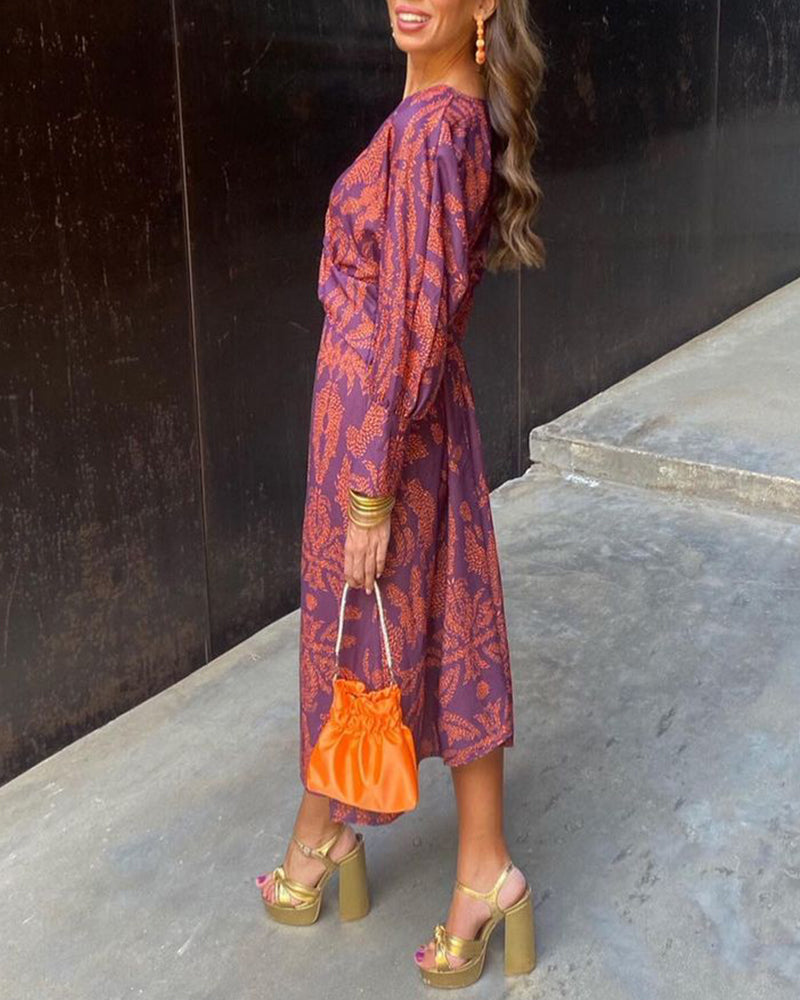 Gracia™ | Vestido Midi Floral con Elegancia