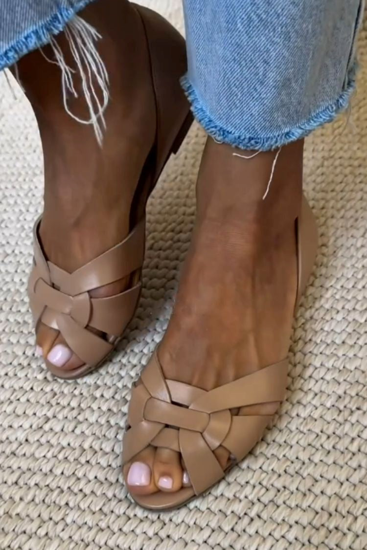 Cristina™ | Sandalias Trenzadas Naturales