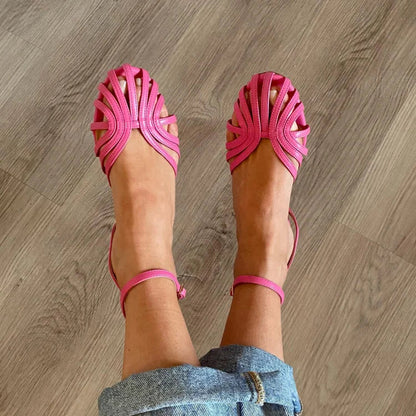 Pilar™ | Sandalias Joyas Doradas
