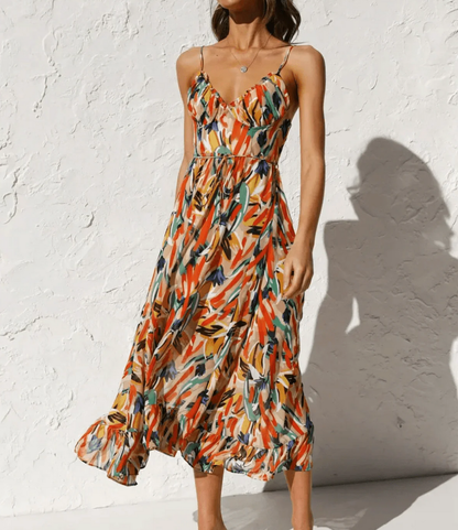 Ternura™ | Vestido Midi en Color Vibrante