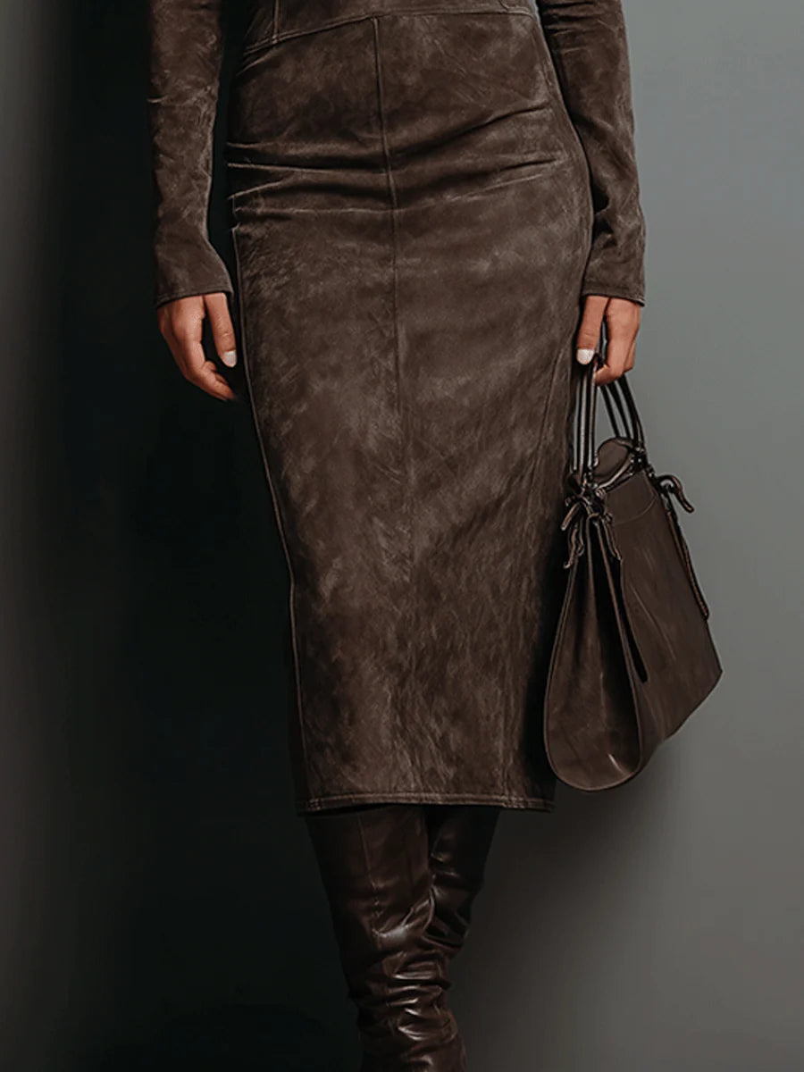 Élyssia™ | Vestido midi elegante entallado
