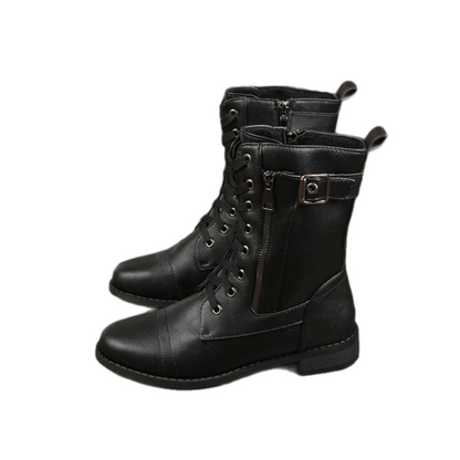 Valeria™ | Botas de Piel Ortopédicas con Cremallera Lateral