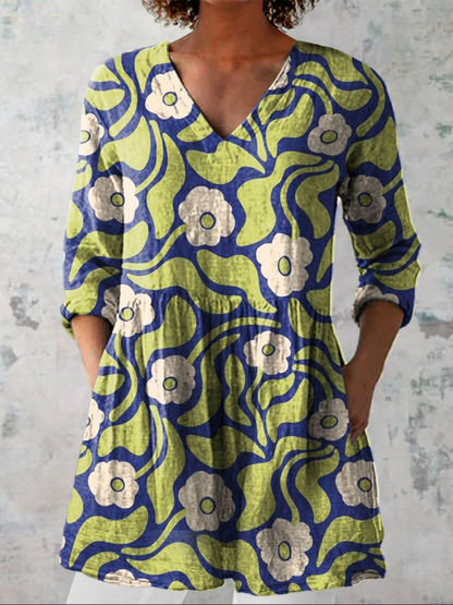 Benita™ | Blusa Larga con Estampado Vibrante