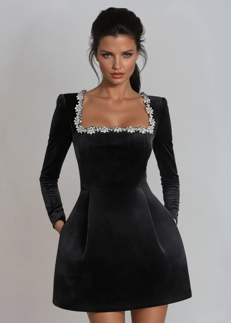 Anahí™ | Mini Vestido de Terciopelo