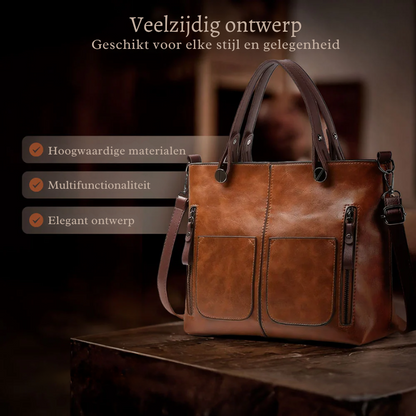 Marvella™ | Bolso hombro atemporal cuero vegano