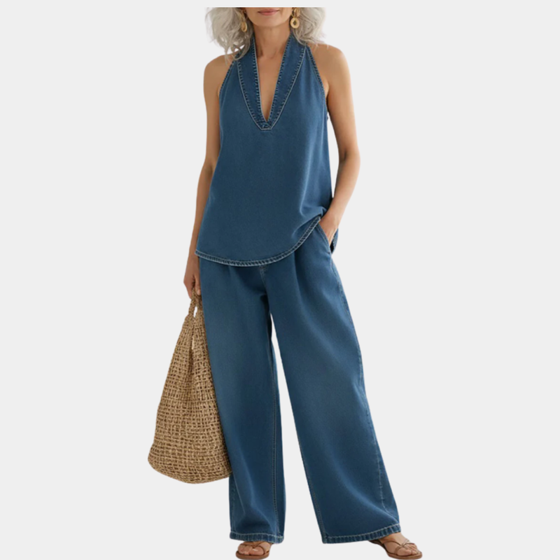 Nerea™ | Conjunto Denim Vintage