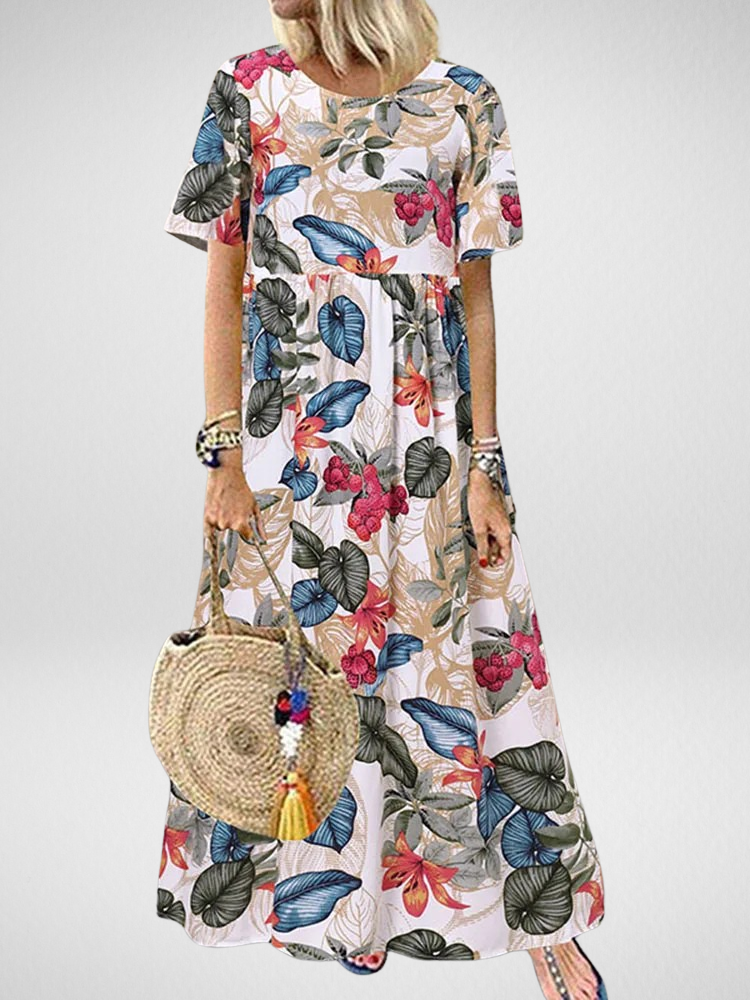Sandra™ | Boho Floral Maxi Dress
