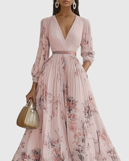Cala™ | Elegante Vestido Maxi con Pliegues