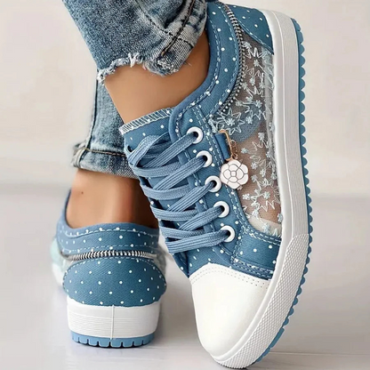 María Naia™ | Zapatillas Elegantes para Mujer con Detalles Florales