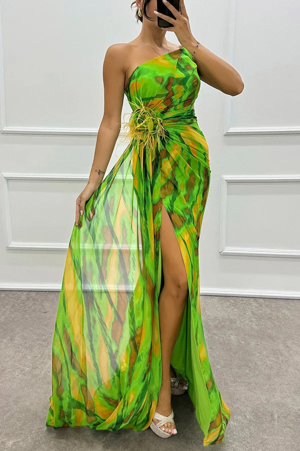 Eugenia™ | Vestido Vibrante con Drapado