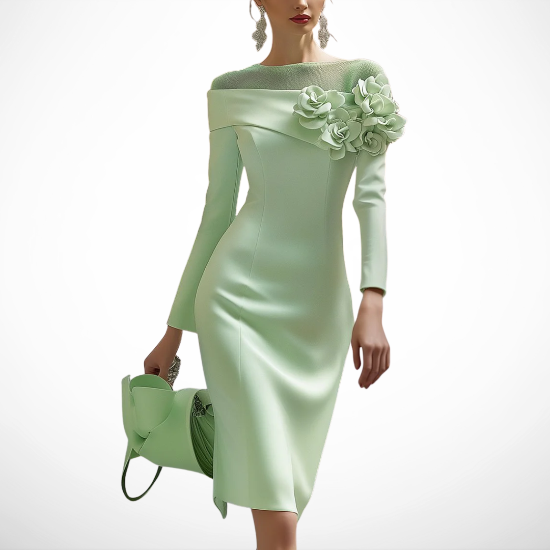 Erika™ | VESTIDO ELEGANTE CON HOMBROS AL DESCUBIERTO