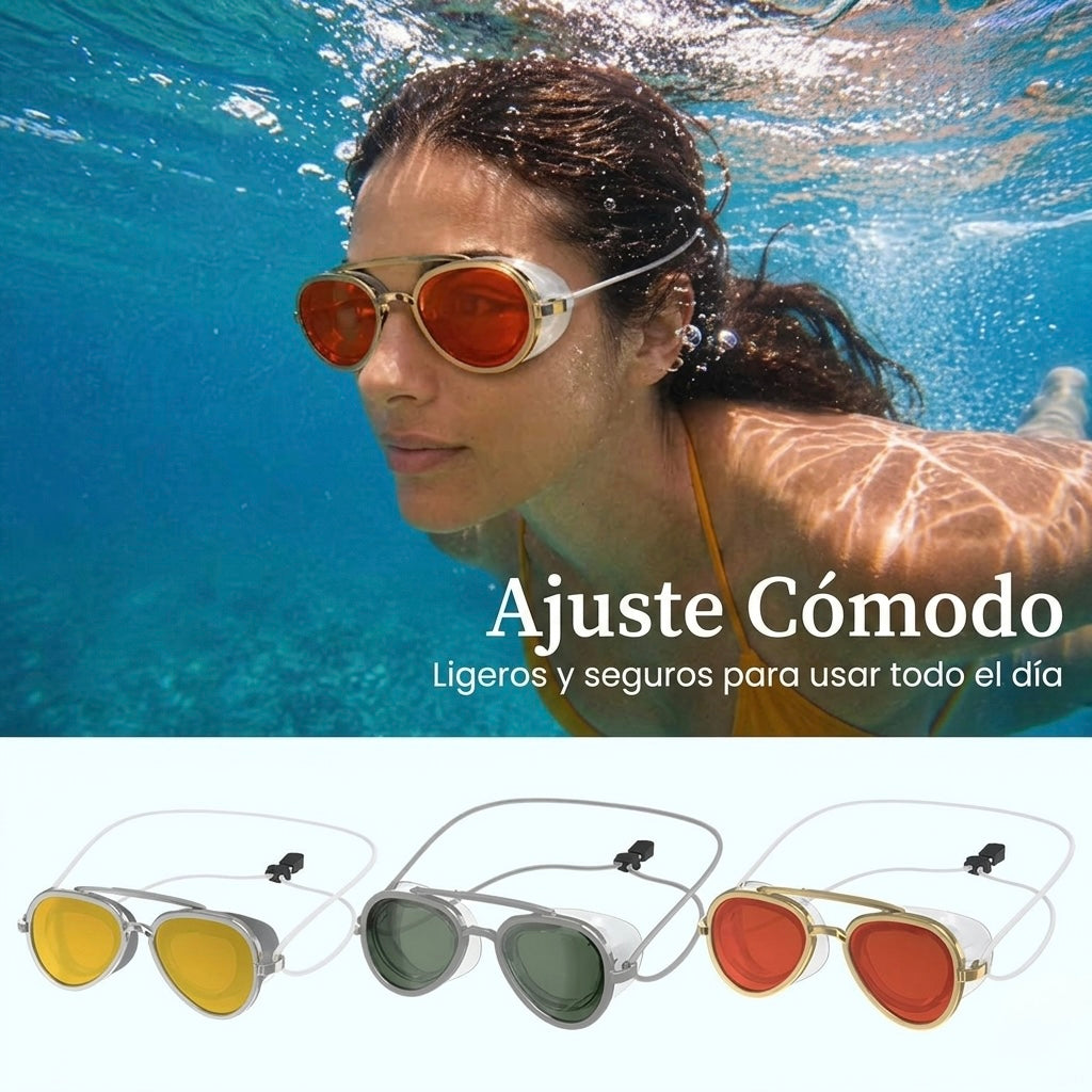 Marea™ | Reflective Swimming Goggles with UV Protection