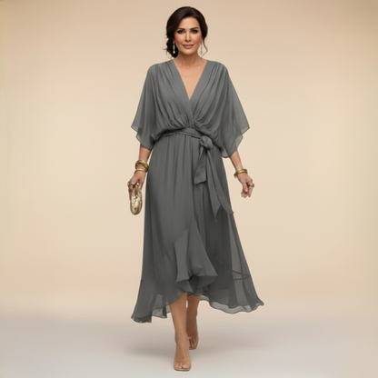 Bonanza™ | Vestido de Chiffon con Escote en V