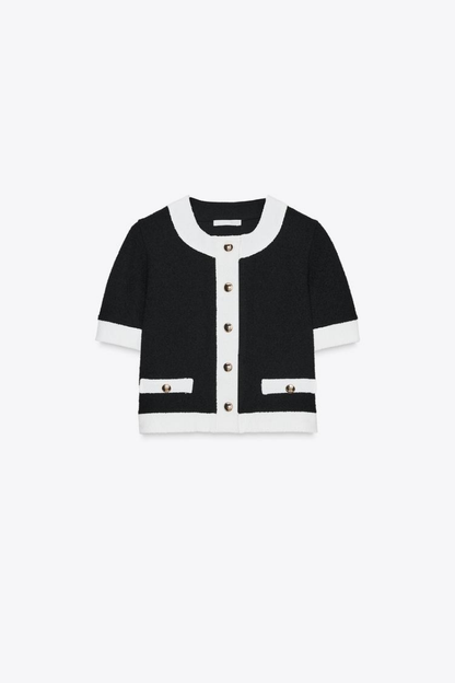 Noirélia™ | Conjunto negro blanco dos piezas