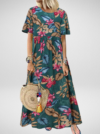 Sandra™ | Boho Floral Maxi Dress