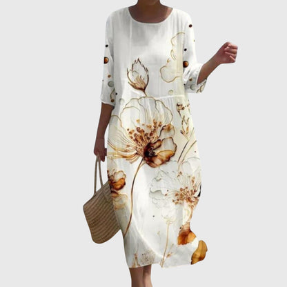 Vera™ | Elegante Vestido Maxi con Estampado Floral