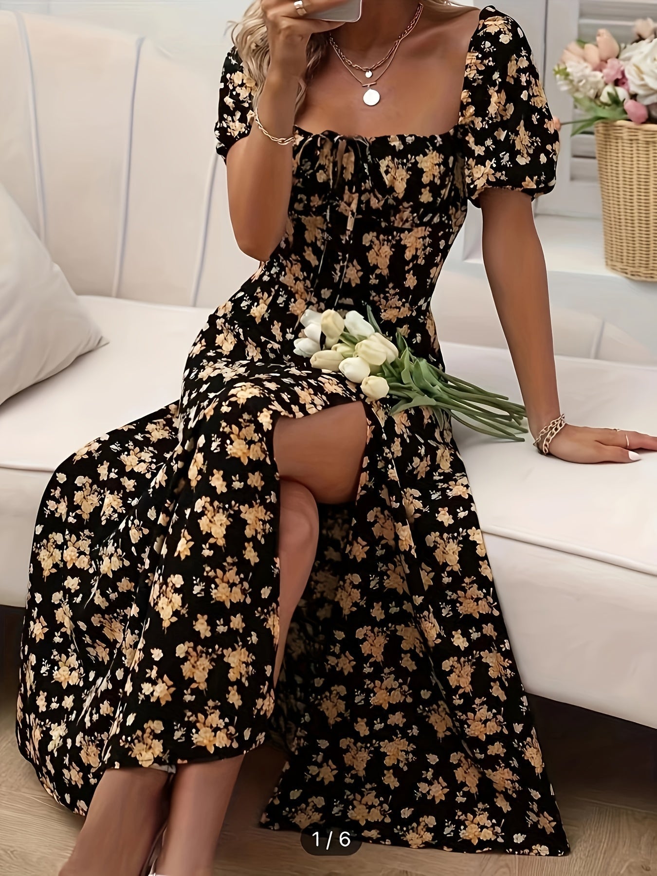 Alcoy™ | Vestido Floral Elegante Chloé