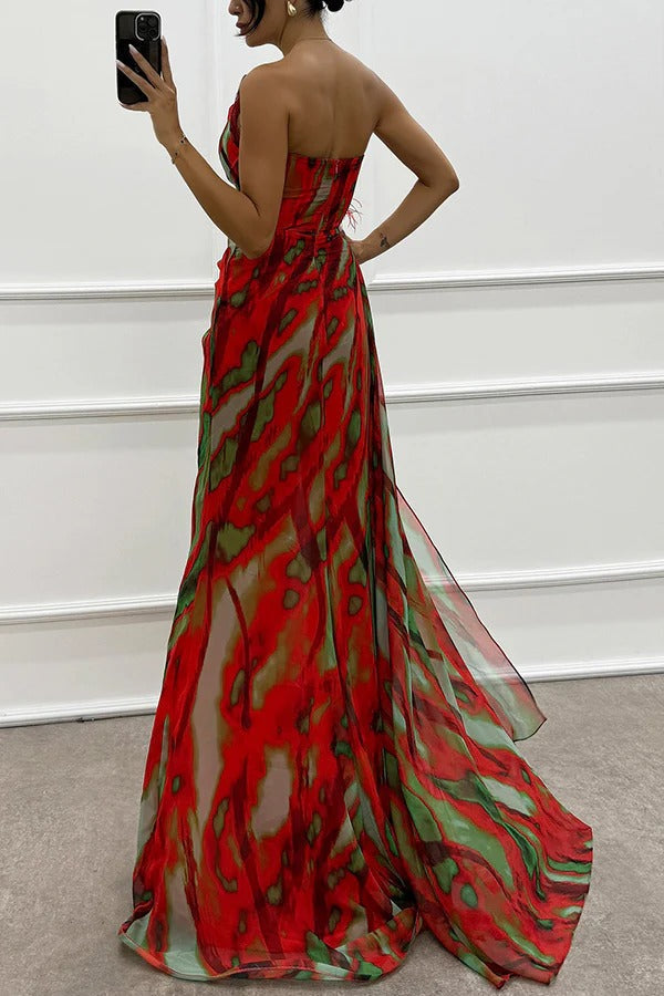 Eugenia™ | Vestido Vibrante con Drapado