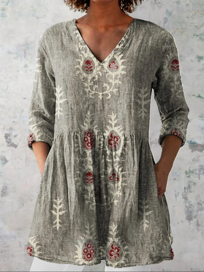 Paloma™ | Blusa Amplia con Diseño Vibrante