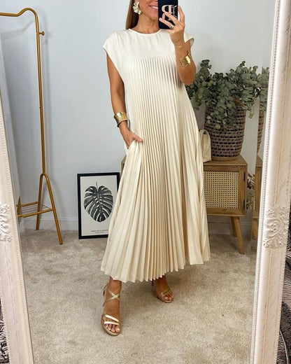 Aroha™ | Vestido Sin Mangas con Pliegues