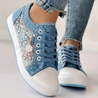 María Naia™ | Zapatillas Elegantes para Mujer con Detalles Florales