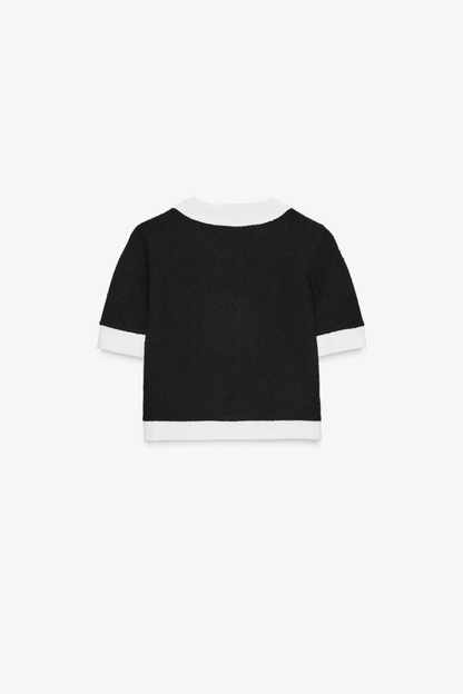Noirélia™ | Conjunto negro blanco dos piezas