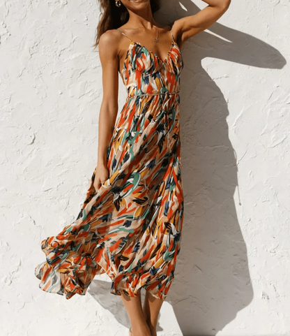 Ternura™ | Vestido Midi en Color Vibrante