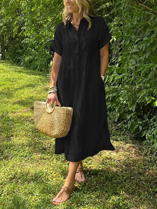 Griselda™ | Camisa Vestido Rayada
