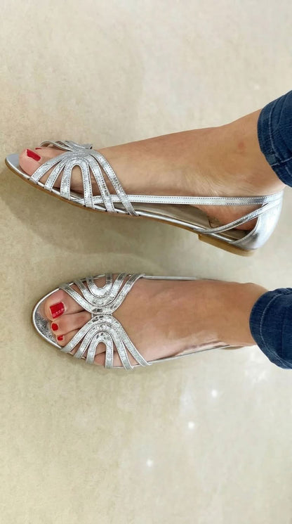 Tania™ | Sandalias Doradas Luz de Verano
