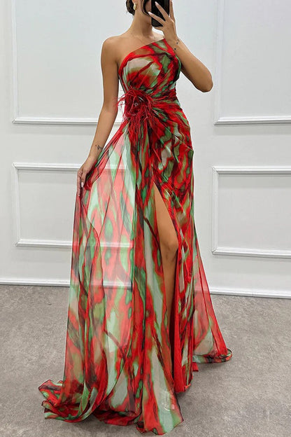 Eugenia™ | Vestido Vibrante con Drapado