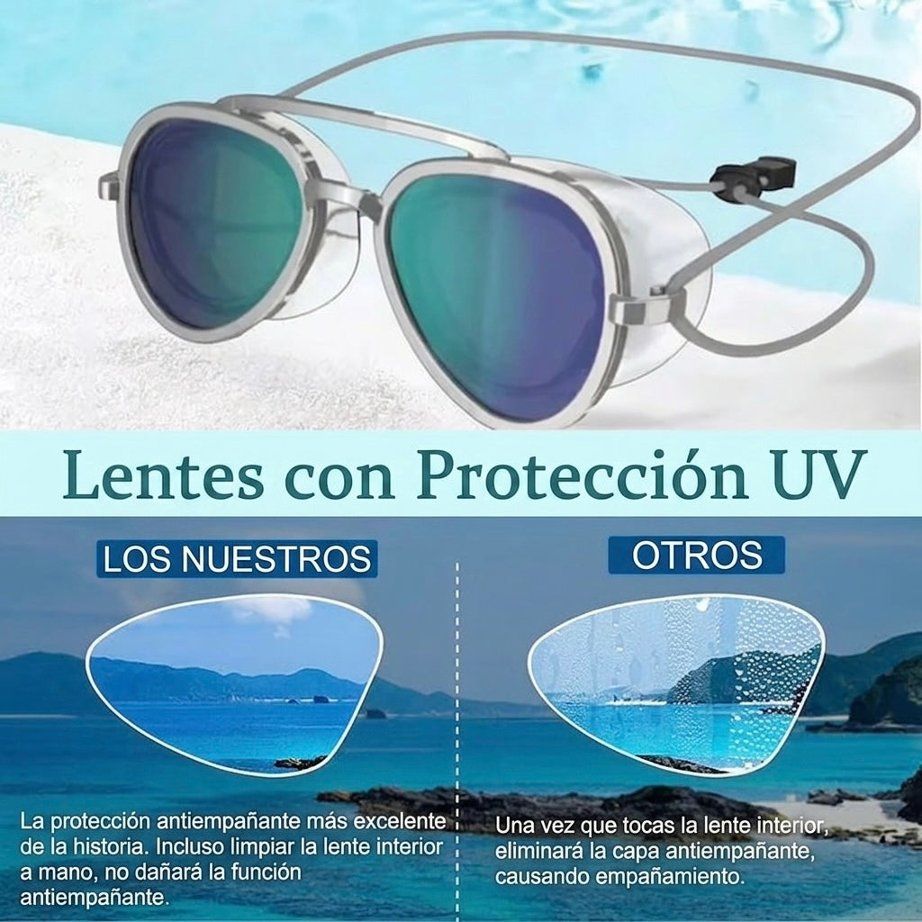 Marea™ | Reflective Swimming Goggles with UV Protection