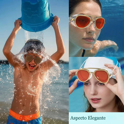Marea™ | Reflective Swimming Goggles with UV Protection